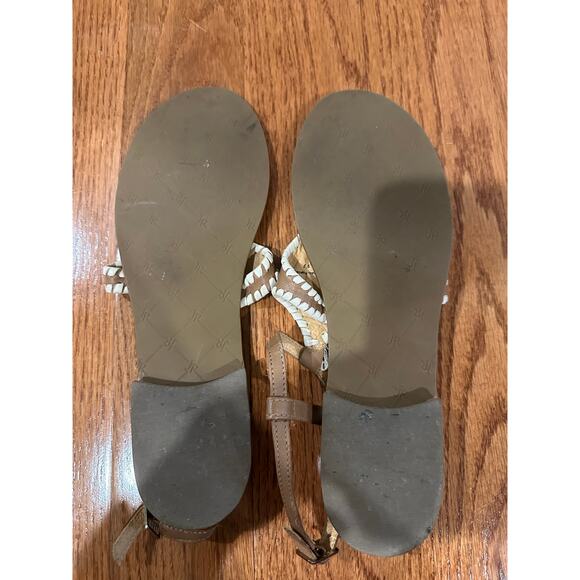 Jack Rogers size 8.5 Brown and white Maci sandals - Picture 3 of 4